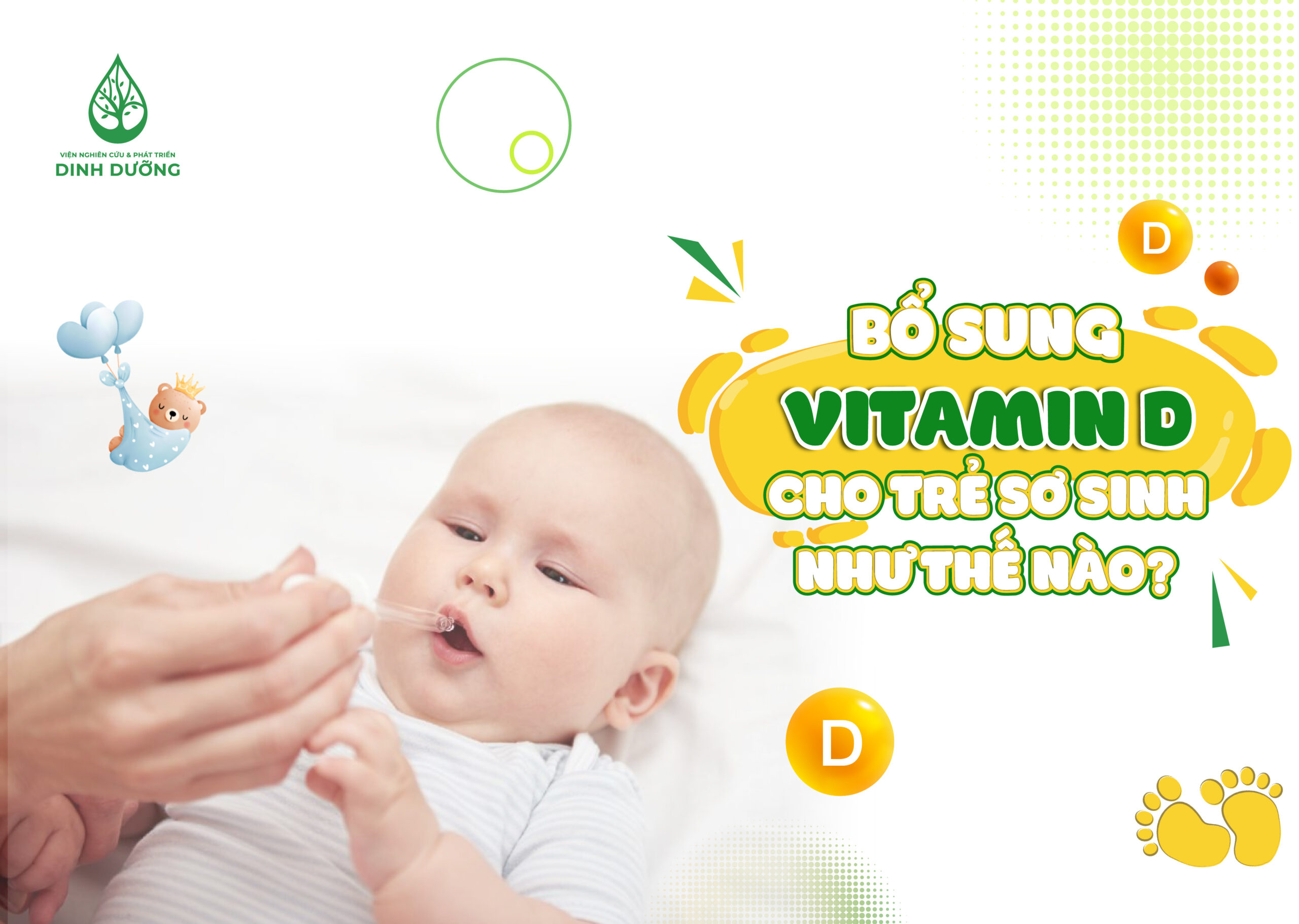 BỔ SUNG VITAMIN D CHO TRẺ SƠ SINH NHƯ THẾ NÀO?